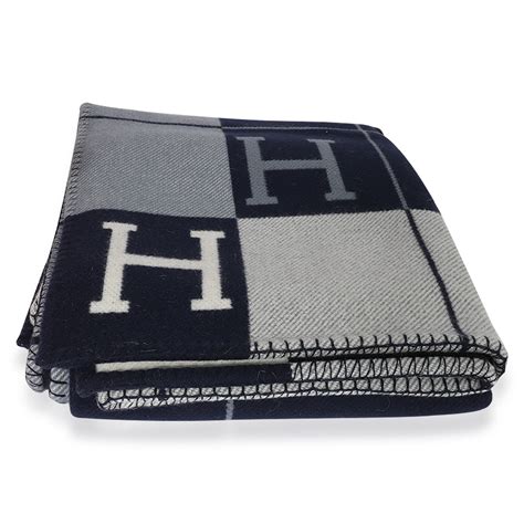 hermes throw blanket blue